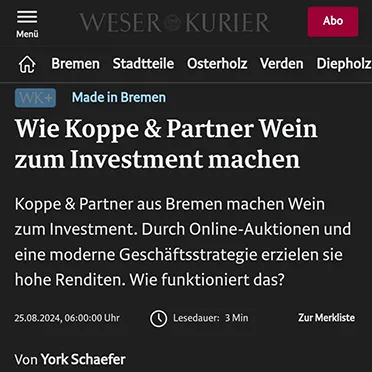 Koppe & Partner - Artikel Weser Kurier
