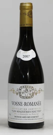 Vosne Romanee Les Mazieres Hautes